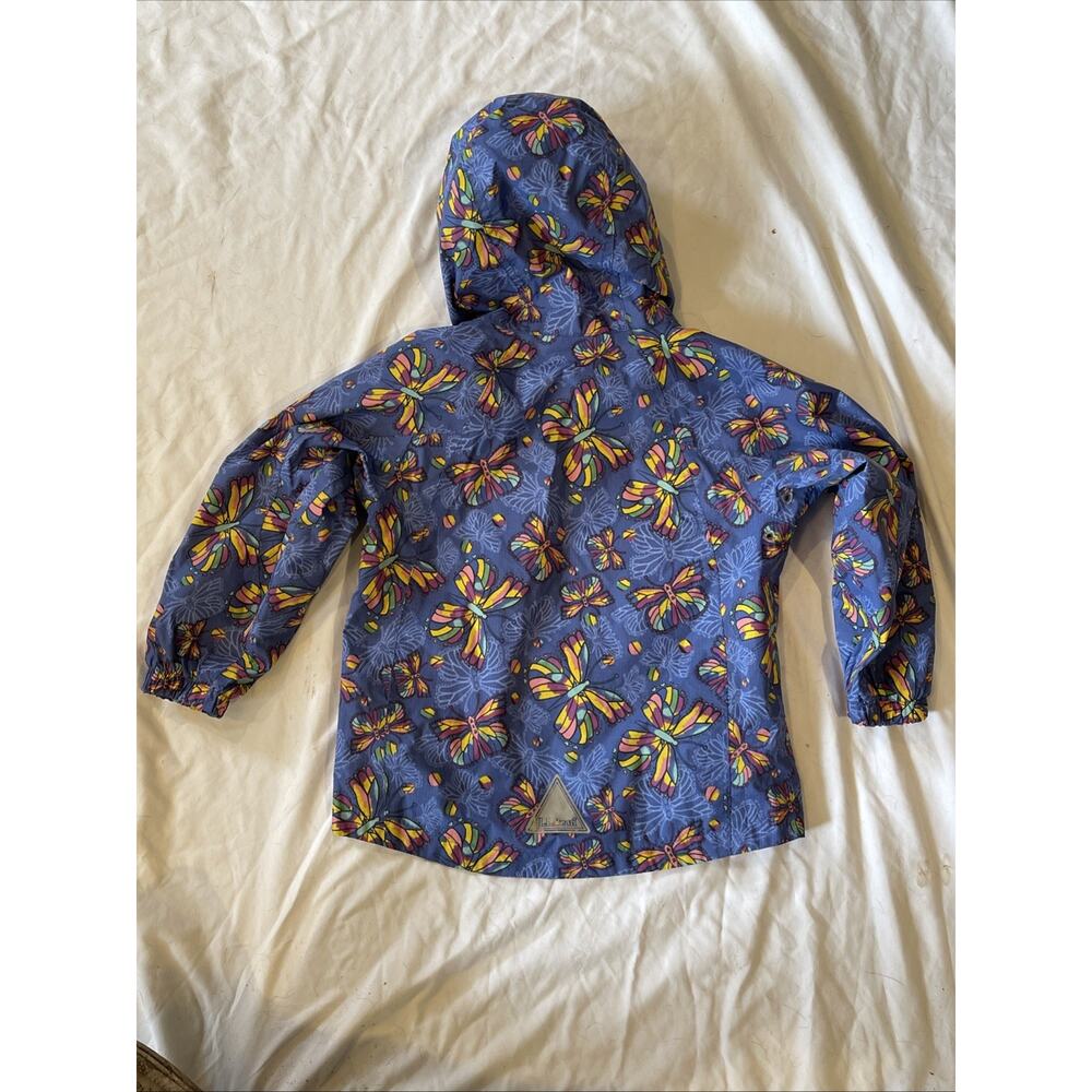 Lands End Butterfly Jacket Hoodie Girls 4T Nylon Lined Youth Kids Windbreaker - Picture 11 of 15